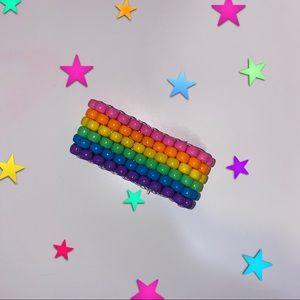 Rainbow scene raver kid cuff